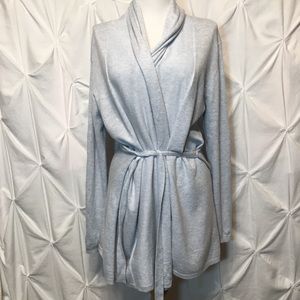 Zara baby blue shawl collar cozy cardigan medium